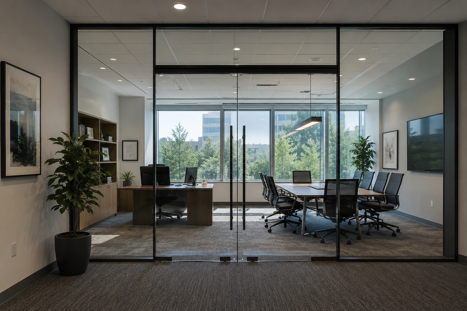 Commercial office remodel Los Angeles by Pacific Southern Development