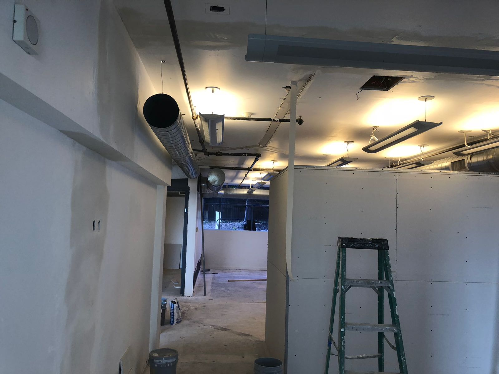 Hangar remodel construction progress Santa Monica Airport