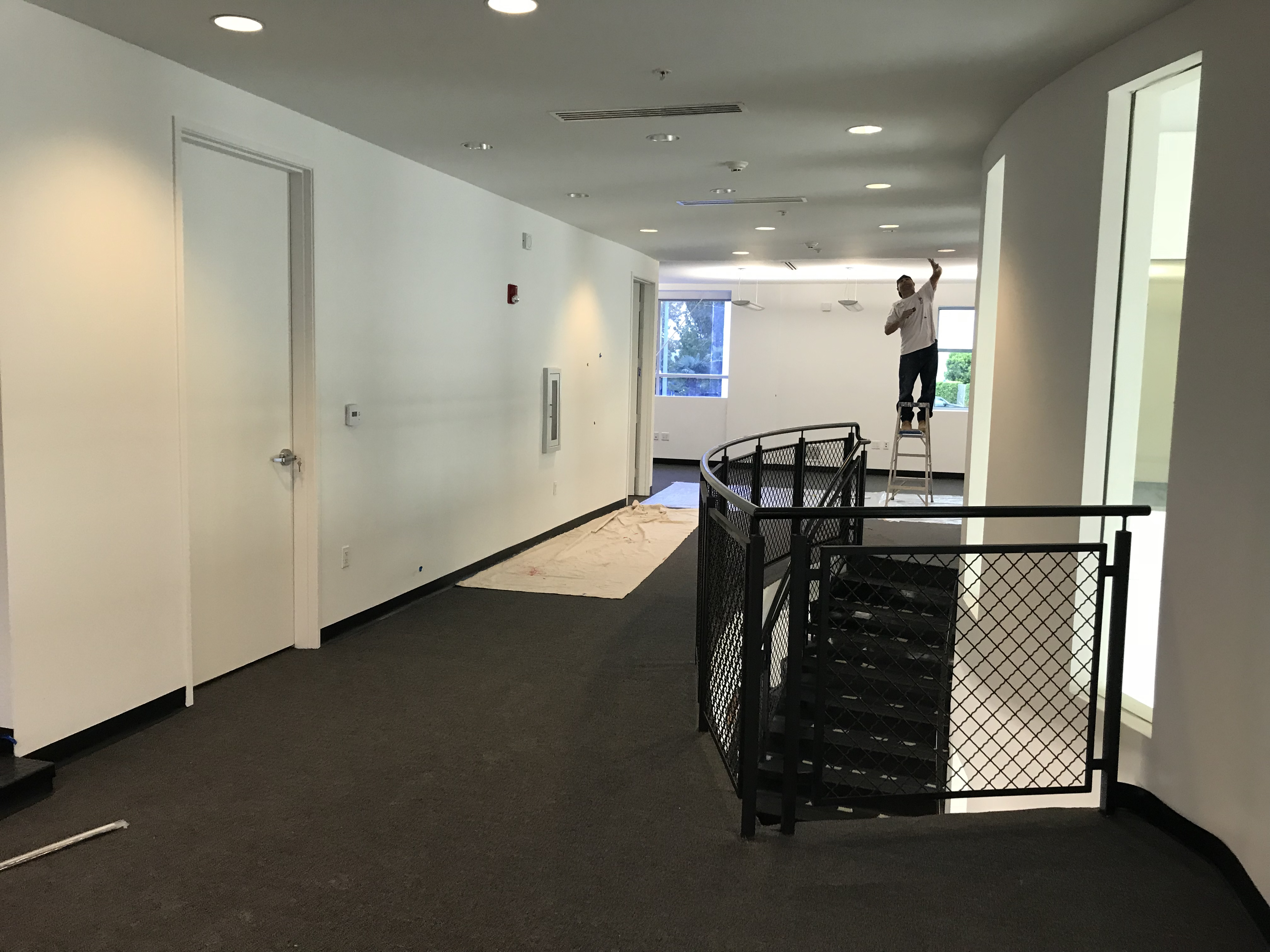 Hangar remodel construction progress Santa Monica Airport