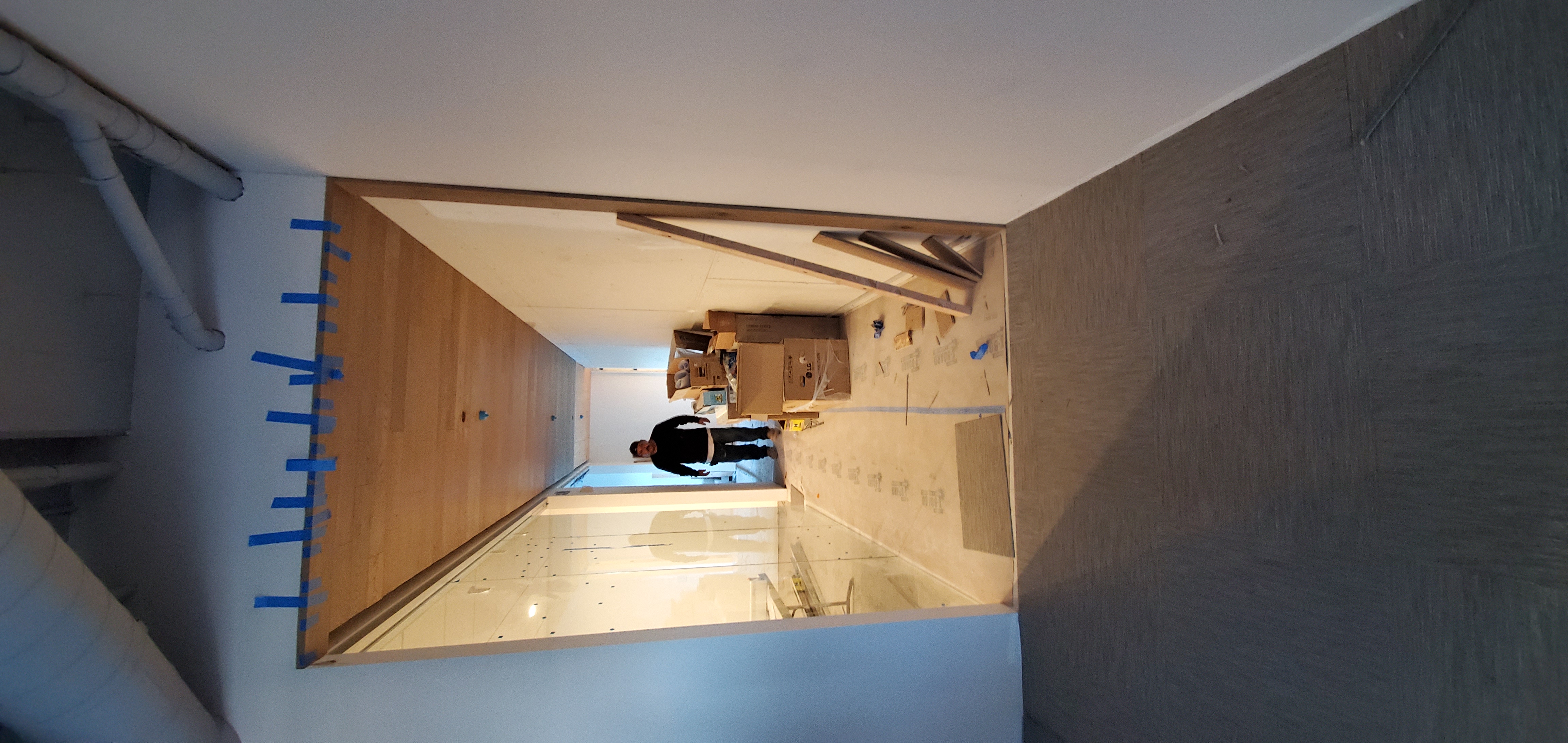 Office tenant improvement construction progress 482 S Arroyo Parkway Pasadena