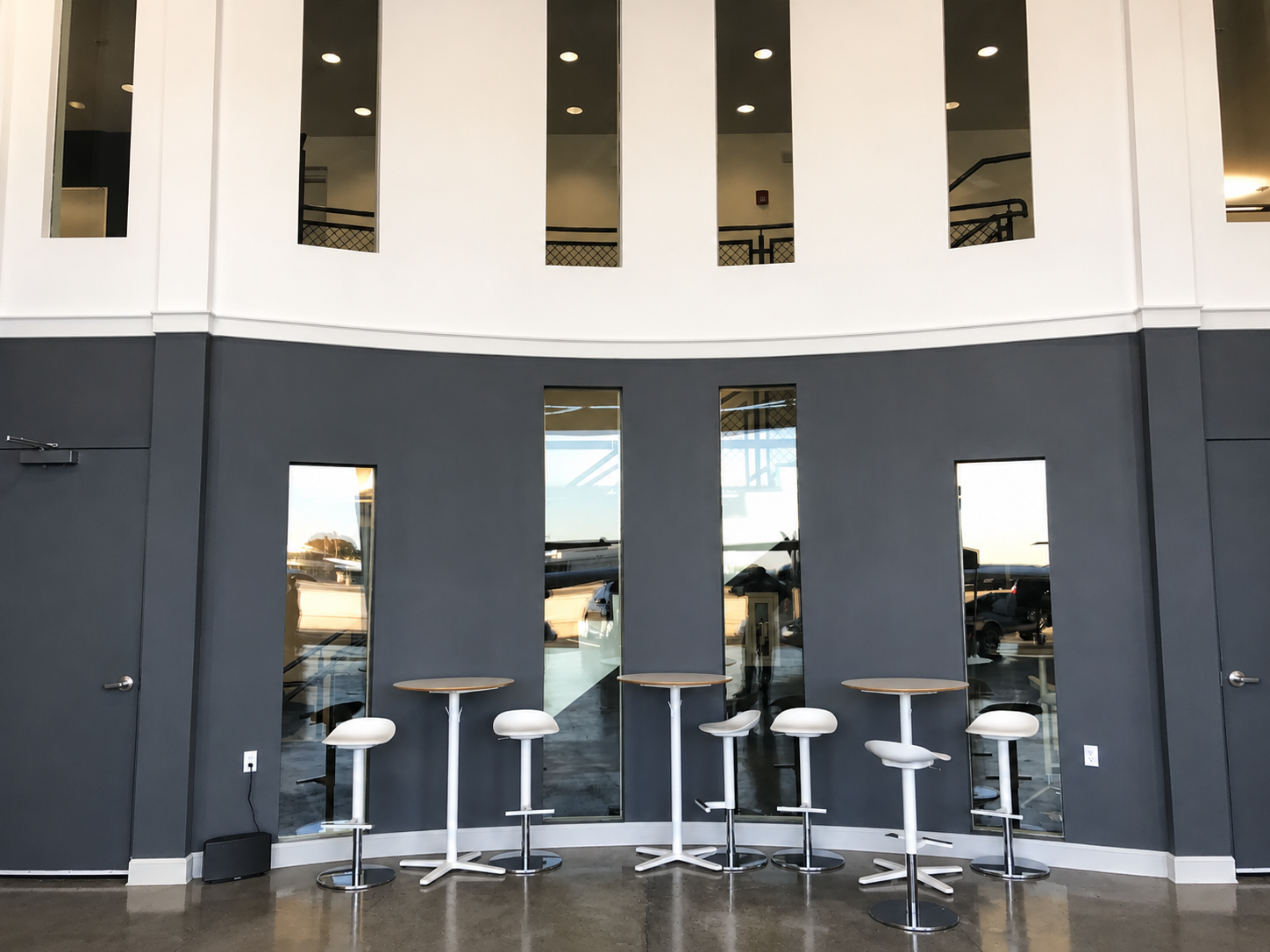 Commercial renovation Santa Monica Airport showroom interior by Pacific Southern Development