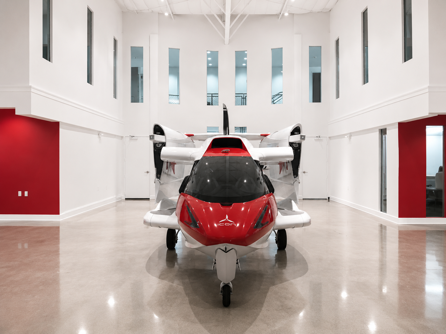 Aircraft showroom hangar remodel Santa Monica Airport by Pacific Southern Development