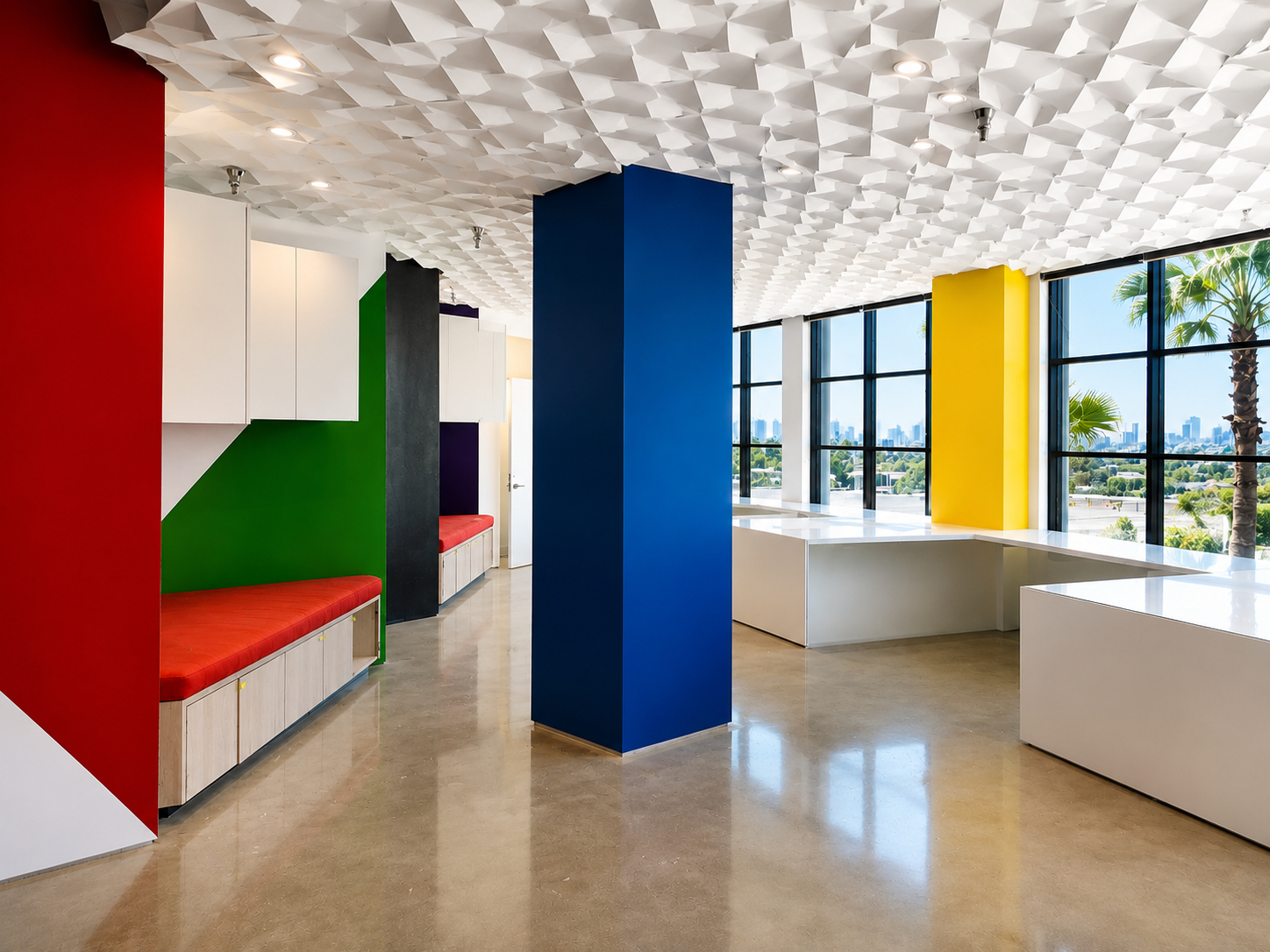 Creative office remodel at 8000 Sunset Strip in West Hollywood